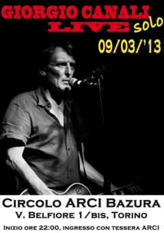 Live Giorgio Canali al Bazura