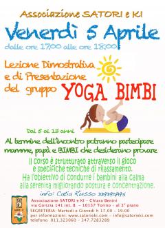 Lezione Dimostrativa di Yoga bimbi a cura di Satori e Ki