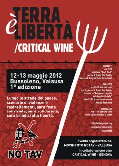 Terra è Libertà/Critical Wine Valsusa ||12-13 maggio, Bussoleno
