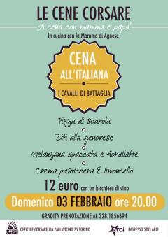 Cena all'Italiana alle Officine Corsare 