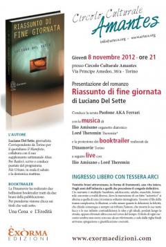 "Riassunto di fine giornata" un romanzo di Luciano Del Sette per Flanella XL