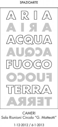 spazioarte - TERRA, ARIA, ACQUA, FUOCO