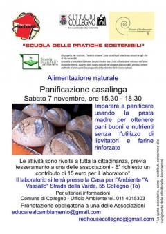 7/11: Panificazione e pratiche sostenibili con Red House @Collegno