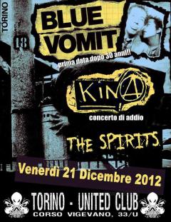 Blue Vomit + Kina + The Spirits allo United Club