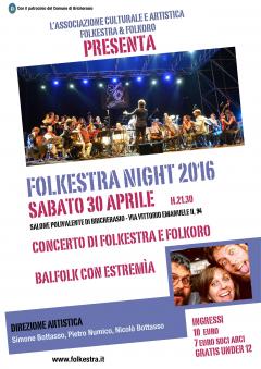 30/04: Folkestra Night 2016 @Salone Polivalente di Bricherasio