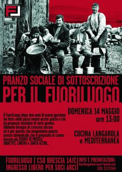 Pranzo Sociale Di Sottoscrizione Per Il Fuoriluogo