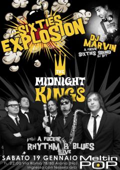  SIXTIES EXPLOSION :::: TNE MIDNIGHT KINGS + dj Marvino (dj set sixties)
