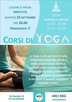 Corsi di YOGA @ Arci Bra 