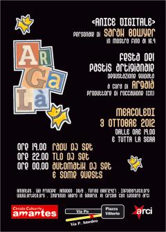 Mostra di Sarah Bowyer in occasione della "Festa del pastis artigianale Argalà" all'Amantes.