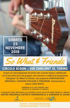 So What and Friends live al Circolo Bloom, 23.11