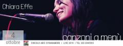 Chiara Effe: canzoni a menù allo Stranamore