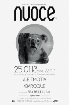 Nuoce#3 con Leitmotiv & Baroque alle Officine Corsare