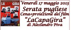 Proiezione film “LaCapaGira” e serata pugliese al Shanti e scianti