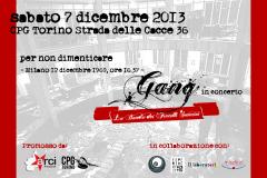 GANG in concerto "per non dimenticare piazza Fontana" @CPG - Torino, 071213