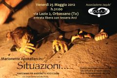 SITUAZIONI... Marionette Apokellen Pantomima per marionette voci e suoni