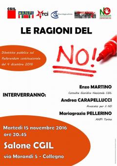 Le Ragioni del NO - incontro pubblico