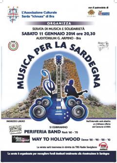 "Musica per la Sardegna" _ Sabato 11 gennaio @ Associazione Culturale Sarda Ichnusa _ Bra (CN)
