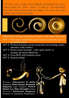 Pasta! Macaroni Puppet's show - cabaret al Bazura