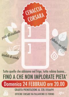 Cenaccia corsara + spettacolo teatrale “La pazzia di Isabella” alle Officine Corsare 