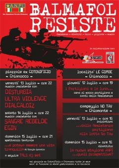 BALMAFOL RESISTE - resistenza, dibattiti, musica || Chianocco 12-15 luglio 2012