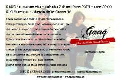 GANG in concerto "per non dimenticare piazza Fontana" @CPG - Torino, 071213