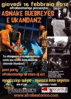 Al Magazzino sul Po in concerto Asnake Guebreyes & Ukandanz