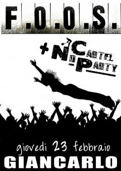 Giancarlo presenta F.O.O.S. + No Cartel Party in concerto