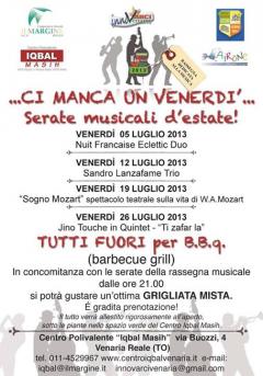 Ci manca un venerdì... serate musicali d'estate!