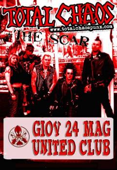 Total Chaos + Scar in concerto allo United Club