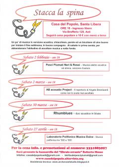 Stacca la Spina  @ live 2 marzo Casa del Popolo Asti