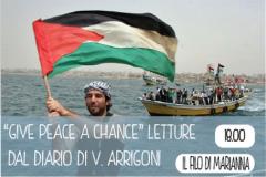 YOURBAN OFF - "Give peace a chance", letture dal diario di Vittorio Arrigoni
