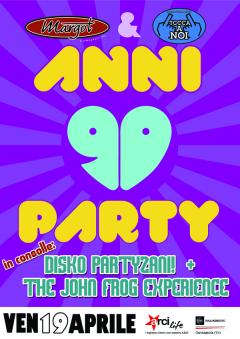 Anni 90 party al Margot