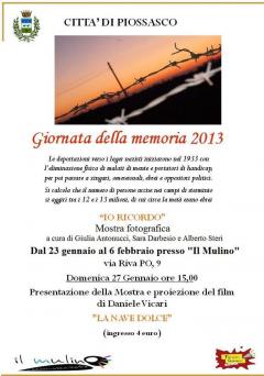 Piossasco - Giornata della Memoria || 27 Gennaio 2013