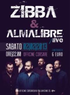 Zibba in concerto con gli Almalibre alle Officine Corsare