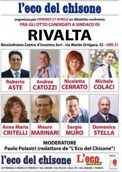 Elezioni amministrative a Rivalta: Confronto-dibattito tra gli otto candidati