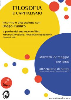 Incontro e discussione con Diego Fusaro a partire dal suo libro “Minima mercatalia. Filosofia e capitalismo”