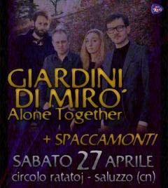 Sabato 27 aprile i Giardini di Mirò live al Ratatoj di Saluzzo