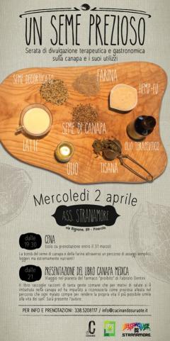 Un seme prezioso - serata di divulgazione terapeutica e gastronomica sulla canapa e i suoi utilizzi