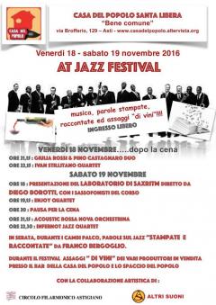 Jazz Festival & New Family _ ven 18 e sab 19 nov @ Casa del Popolo Asti