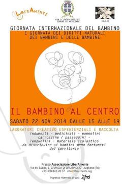 IL BAMBINO AL CENTRO - Avigliana, sabato 22 novembre