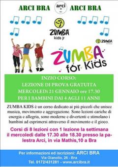 Corso di "Zumba Kids" @ ArciBra Uni-tre