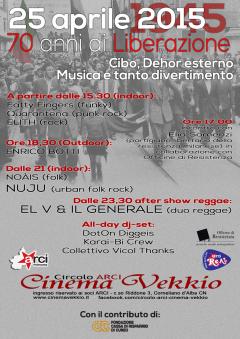 Festival della Liberazione -25 Aprile- 70° Anniversario @ Cinema Vekkio_Corneliano d'Alba (CN)