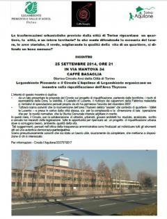 Incontro sulla riqualificazione dell'Area Thyssen al Basaglia