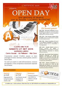 OPEN DAY - una giornata di Musica con la Scuola "Luciano Bugnone"