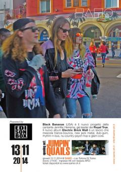 BLACK BANANAS live (Opening act Jumpin’ Quails) al SAMO