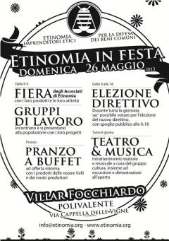 Etinomia in Festa, 26 maggio @Villarfocchiardo
