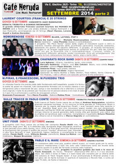 M.PIRAS, E.FRANCESCONI, M.PUXEDDU trio al Cafè Neruda