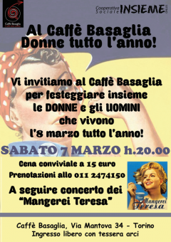 DONNE TUTTO L'ANNO! al Caffè Basaglia
