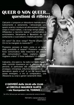 Laboratorio teatrale: Queer o non queer, questione di riflessi al Maurice