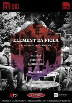Element da Piola  in concerto per la Granda al Margot